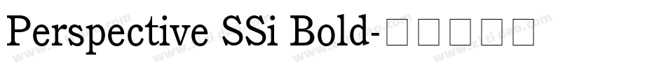 Perspective SSi Bold字体转换